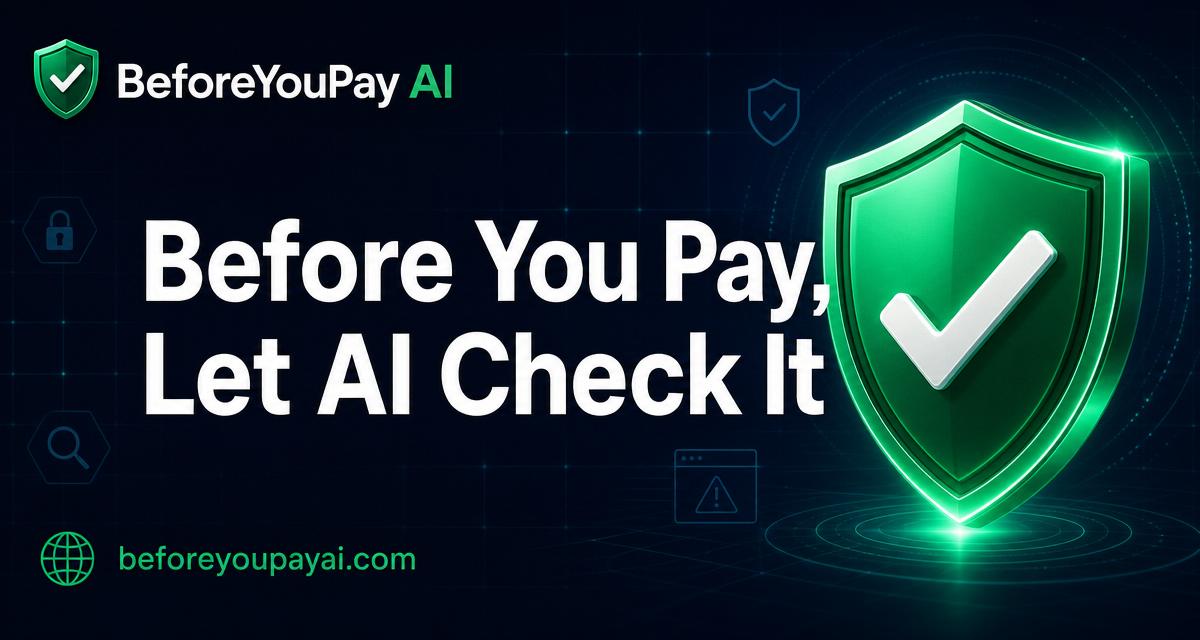BeforeYouPay AI | Check Before You Pay